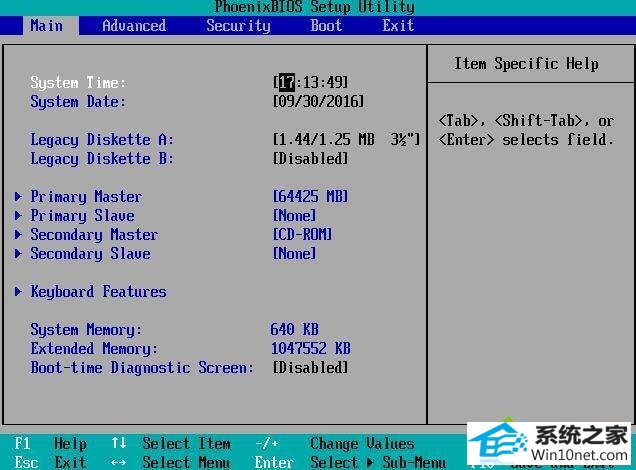 快键进入bios界面 win10系统电脑bios进行升级后无法装win10系统的图文步骤