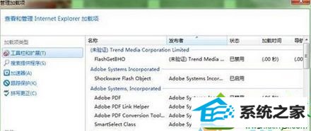 管理加载项界面 win10系统打开iE浏览器自动弹出“管理加载项”窗口的解决方法