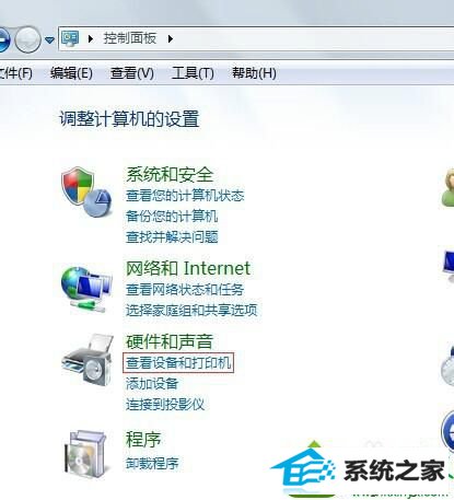点击“查看设备和打印机” win10系统鼠标不动失灵的解决方法